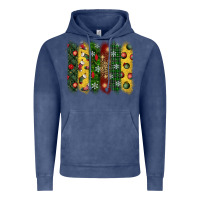Vintage Denim christmas brushstroke Vintage Hoodie - BundleAndBundleShop
