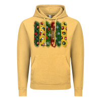 Vintage Mustard christmas brushstroke Vintage Hoodie - BundleAndBundleShop