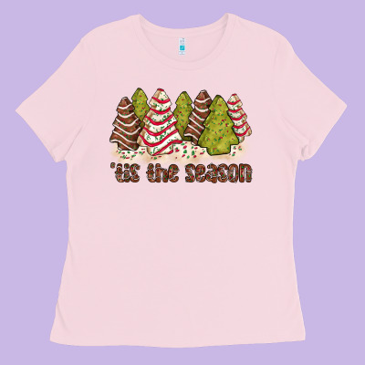 Tis The Season Little Debbie Tree Cakes Ladies Tee Designed By Jahusdesignshop