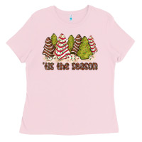 Bubblegum Pink tis the season little debbie tree cakes Ladies Tee - JahusDesignShop