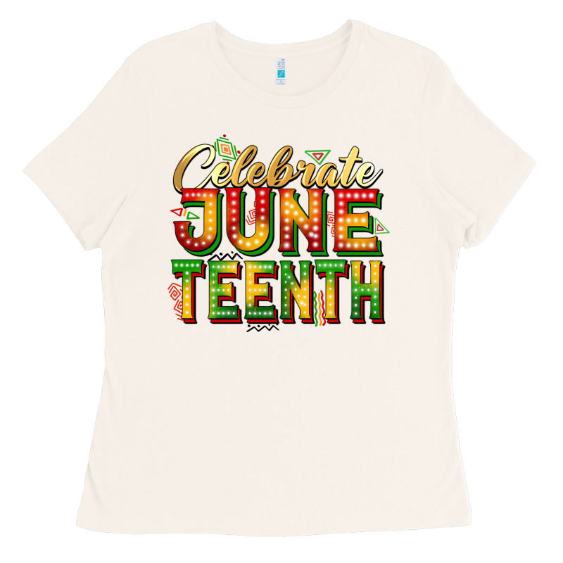 Celebrate Juneteenth Ladies Tee by Zillion Design Studio | Teevron