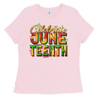 Bubblegum Pink celebrate juneteenth Ladies Tee - Zillion Design Studio