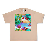Burro seahorse and beach Urban Heavy Tee - BundleAndBundleShop