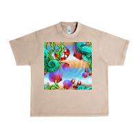 French Oak seahorse and beach Urban Heavy Tee - BundleAndBundleShop