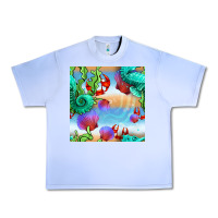 Grape Ice seahorse and beach Urban Heavy Tee - BundleAndBundleShop