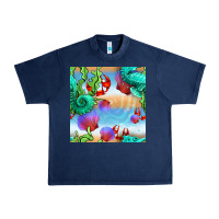 Navy seahorse and beach Urban Heavy Tee - BundleAndBundleShop