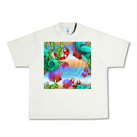 Pistachio seahorse and beach Urban Heavy Tee - BundleAndBundleShop