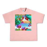 Salmon seahorse and beach Urban Heavy Tee - BundleAndBundleShop