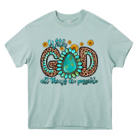 Arona with god all things are possible gemstone Heavy Core Tee - Zillion Design Studio