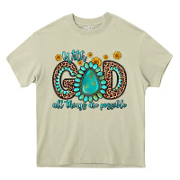 Mossy with god all things are possible gemstone Heavy Core Tee - Zillion Design Studio