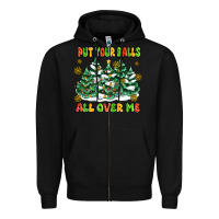 Black put your balls all over me Zipper Hoodie - MaliasSmallBusiness