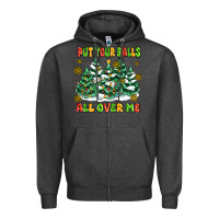 Charcoal Heather put your balls all over me Zipper Hoodie - MaliasSmallBusiness