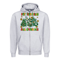 Heather Grey put your balls all over me Zipper Hoodie - MaliasSmallBusiness