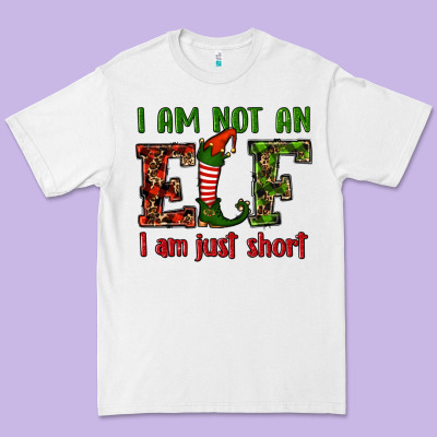 I Am Not An Elf I Am Just Short Christmas Premium Tee Designed By Ranaportraitstore