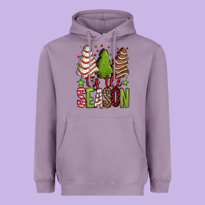 Tis The Season Christmas Cakes Heavyweight Hoodie Designed By Jasminsmagicworld