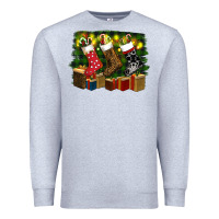 Heather Grey Christmas Premium Sweatshirt - RanaPortraitStore