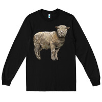 Black southdown sheep Long Sleeve Tee - LillyAllenDesigns