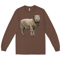 Chestnut southdown sheep Long Sleeve Tee - LillyAllenDesigns