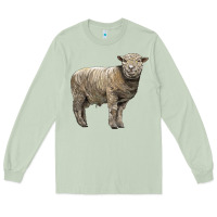 Matcha southdown sheep Long Sleeve Tee - LillyAllenDesigns