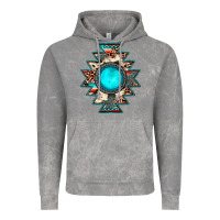 Cloud Rock aztec leopard turquoise gemstone Vintage Hoodie - JahusDesignShop