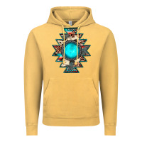 Vintage Mustard aztec leopard turquoise gemstone Vintage Hoodie - JahusDesignShop
