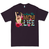 Plum rockin the mom life mothers day Premium Tee - texasbilliewilder