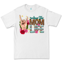 White rockin the mom life mothers day Premium Tee - texasbilliewilder