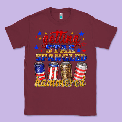 Getting Star Spangled Hammered Classic Tee Designed By Nancycooperartshop