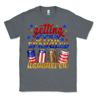 Charcoal Heather getting star spangled hammered Classic Tee - NancyCooperArtShop
