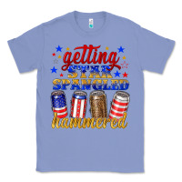 Colony Blue getting star spangled hammered Classic Tee - NancyCooperArtShop