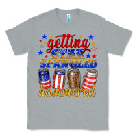 Heather Grey getting star spangled hammered Classic Tee - NancyCooperArtShop