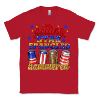 Red getting star spangled hammered Classic Tee - NancyCooperArtShop