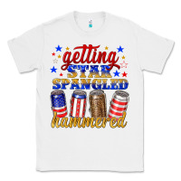 White getting star spangled hammered Classic Tee - NancyCooperArtShop