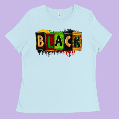 Black Ladies Tee Designed By Zillion Design Studio