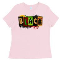 Bubblegum Pink black Ladies Tee - Zillion Design Studio
