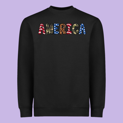 America 4th Of July Heavyweight Sweatshirt Designed By Artiststas