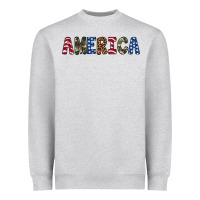 Heather Grey america 4th of july Heavyweight Sweatshirt - Artiststas