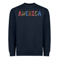 Navy america 4th of july Heavyweight Sweatshirt - Artiststas