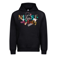 Black nurse on duty Urban Hoodie - CowGirlArtShop