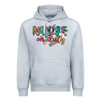 Heather Grey nurse on duty Urban Hoodie - CowGirlArtShop