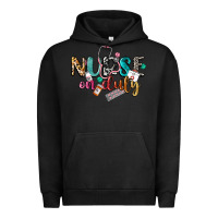 Pigment Black nurse on duty Urban Hoodie - CowGirlArtShop