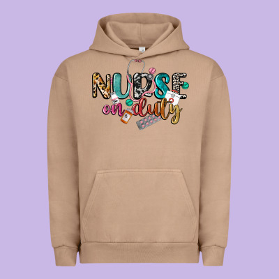 Nurse On Duty Urban Hoodie Designed By Cowgirlartshop