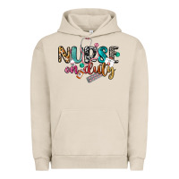 Pigment French Oak nurse on duty Urban Hoodie - CowGirlArtShop