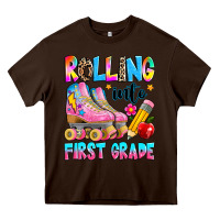 Chocolate Brown rolling into first grade Heavy Core Tee - texasbilliewilder