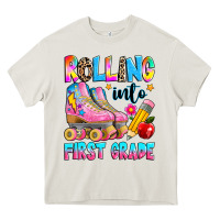 Cream rolling into first grade Heavy Core Tee - texasbilliewilder