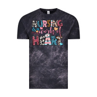 Cloud Black nursing is a work of heart Vintage Tee - BundleAndBundleShop