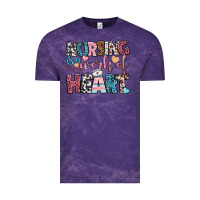 Cloud Purple nursing is a work of heart Vintage Tee - BundleAndBundleShop