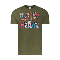 Vintage Olive nursing is a work of heart Vintage Tee - BundleAndBundleShop
