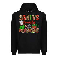 Black Santa's Favorite Phlebotomist Premium Hoodie - texasbilliewilder
