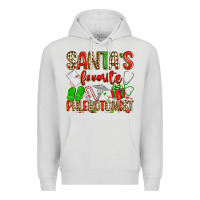 Dove Grey Santa's Favorite Phlebotomist Premium Hoodie - texasbilliewilder